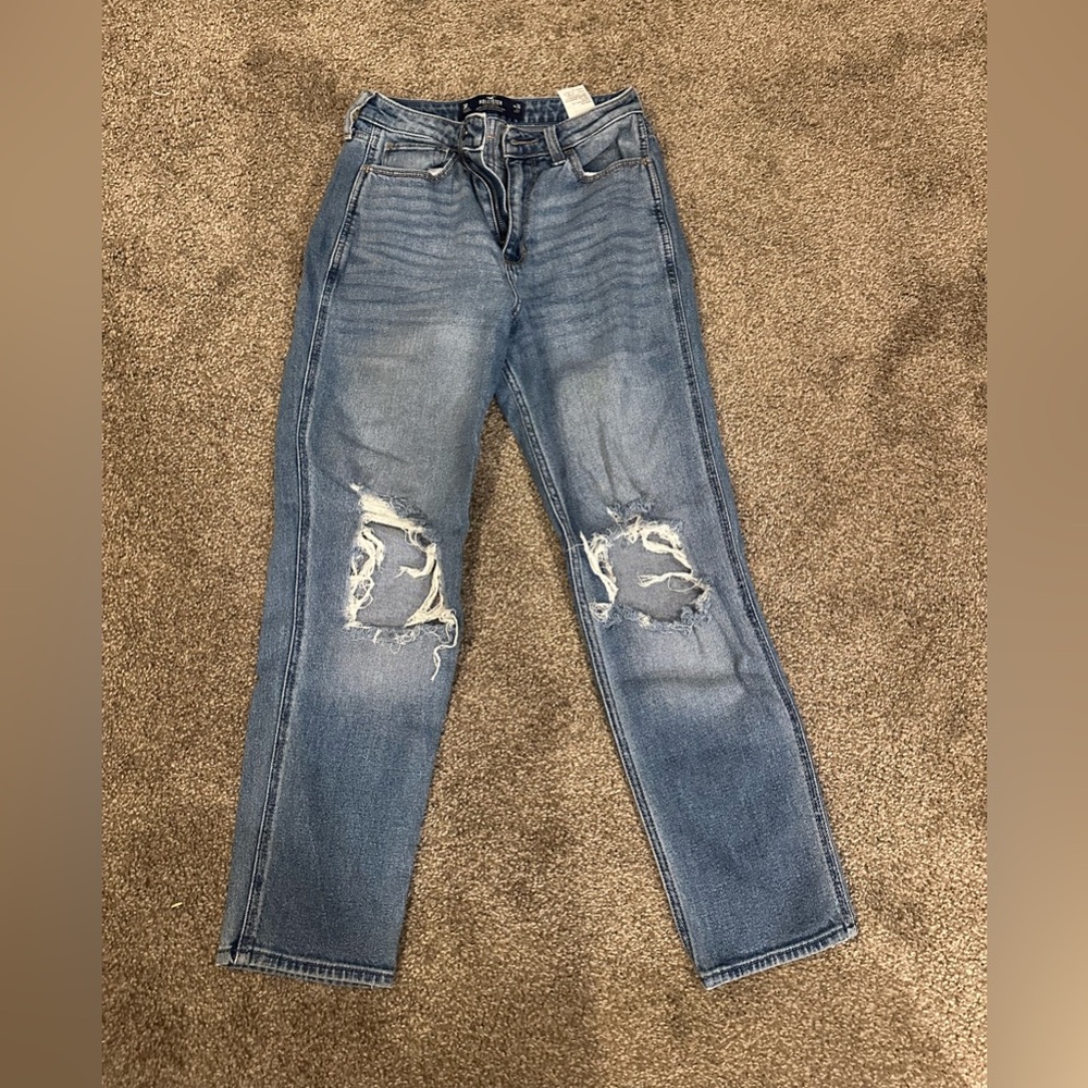 Women's Blue Distressed Jeans
